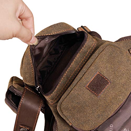 Canvas Drop Leg Bag Outdoor Waist Pack for Men Women Tactical Military Motorcycle Bike Cycling Multi-Pocket Waist Fanny Pouch Travel Hiking Climbing Thigh Bag Pocket Lake Blue - color: #05Lake Blue
