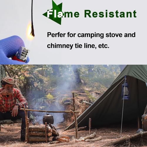 9KM DWLIFE Braided Kevlar Cord, 100lb~2000lb, High Tensile Strength, Abrasion, Flame Retardant, Kite String, Fishing Line, Model Rocket Shock, Tactical Survival Paracord - size: 1500lb | 3.5mm(Dia.)x50ft