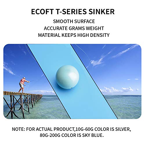 Lead Free Fishing Weights Sinkers 10g-200g Coated Egg Sinkers Weights Oval Shape Assorted Sizes Bag and Fishing Weights Assortment Box Non-Lead Fishing Weights Saltwater Freshwater - style: 30g(1.05oz)-9pcs