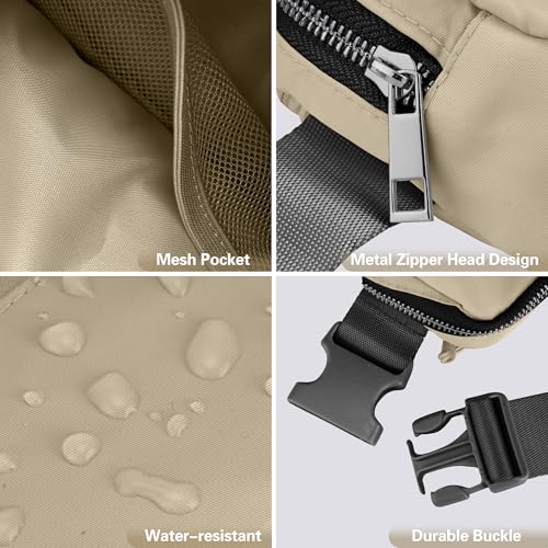JSJ Mini Fanny Pack for Women & Men,Valentines Day Gifts for Girls Teens Kids Daughter Sister Her,Trendy Stuff Crossbody Bags Cute Everywhere Belt Bags. (Khaki) - color: Khaki