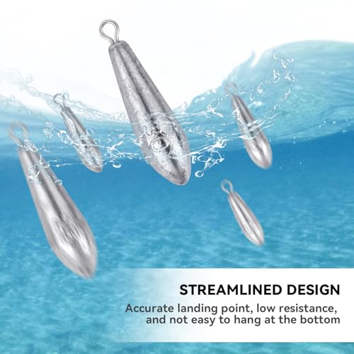 10 Pack Drop Shot Fishing Weights Kit, Drop Shot Weights, Fishing Bottom Sinkers Lead Weight for Bass Fishing Lures or Other Fish - style: 30 G / 1.06 Oz
