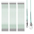 Fishing Leaders, 30pcs Stainless Steel Leader Wire Fishing Leader Line with Swivel Snaps Fishing Wire Leaders Connecting Fishing Tackle Lure or Hook for Saltwater and Freshwater - size: 11.81 inch