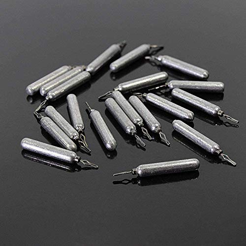 Croch Drop Shot Weights Hand Poured Size 1/8 1/4 3/8 (20 per Pack) - size: 1/4OZ