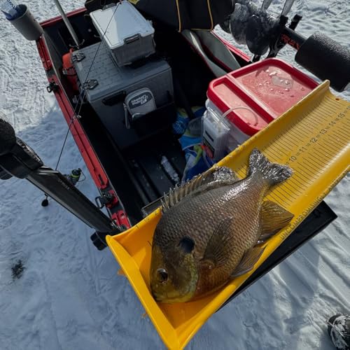 Ketch Karbonate Fish Measuring Board/Ruler - 16" Ice Fishing/Panfish Ruler - size: 16"