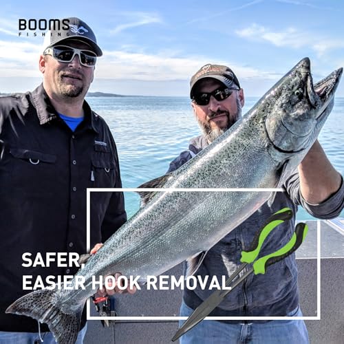 Booms Fishing F05 Hook Remover Long Nose Fishing Pliers 11 Inches PTFE Plated - color: 11" Carbon Steel, Green