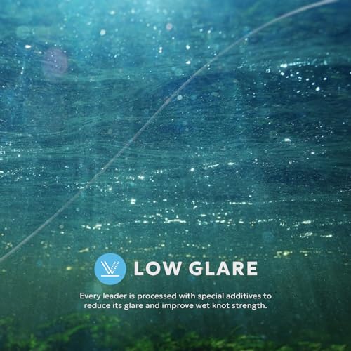 SF Pre-Tied Loop Fly Fishing Tapered Leader Nylon Clear Trout Freshwater Saltwater Bonefish Permit Bass Salmon Steelhead 7.5FT 9FT 10FT 12FT 15FT 0X 1X 2X 3X 4X 5X 6X 7X - size: 9FT-0X, style: Freshwater Knotted 6-pack
