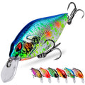PROBEROS Crankbaits Set Fishing Lure Hard Baits Swimbaits Boat Ocean Topwater Lures Kit Fishing Tackle Hard Baits Set for Trout Bass Perch Fishing Topwater Lures Set - color: 654-0.53oz/3.2inch-6pcs
