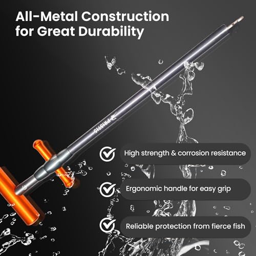 Pristis UTA III Metal Hook Remover Tool for Saltwater, Heavy-Duty Fishing Hook Removal Tool Extractor, Sturdy Stainless Steel Squeeze-Out Fish Dehooker Pliers Tackle Gear for Anglers, 13 inches