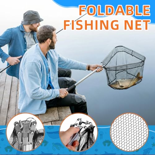 Telescopic Fishing Rod and Reel Combo 2 Pcs Collapsible Fishing Pole Kit with Plier Lip Gripper Lures Carrier Bag Pre-Loaded Spinning Reel for Beginner Men Travel Saltwater Freshwater - size: 7.87ft