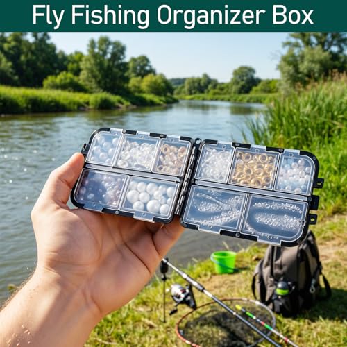 4pcs Pocket Tackle Box, Mini Hard Plastic Tackle Boxes, Small Fishing Tackles Box for Fishing Storage Containers, Kayak Fly Boxes Black