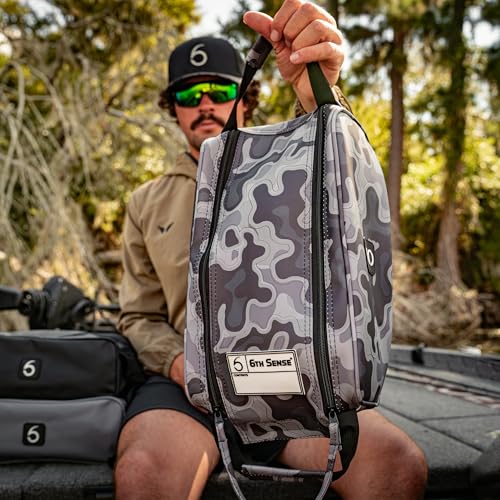6th Sense Fishing Tackle Bag Extra-Large Bait Bag – Water-Resistant, Holds 20–25 Packs (Clear) - color: Clear