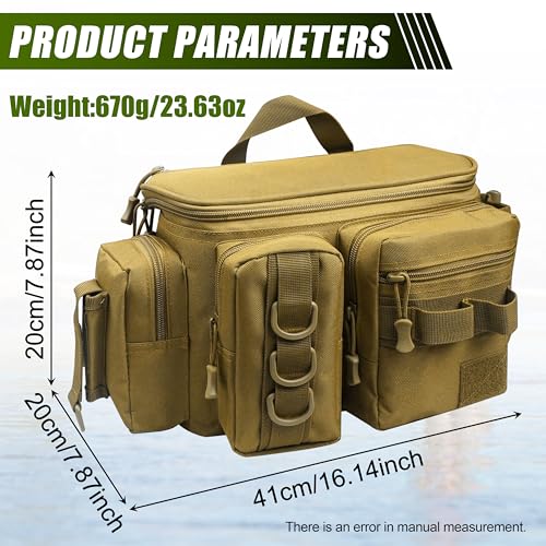 Shaddock Fishing Portable Backpack Waist Bag with Rod Holder, Fly Fishing Sling Crossbody Fanny Pack for Fishing Camping Hiking Men Women Gift