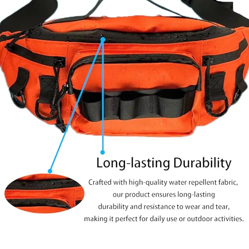 Fishing Fanny Pack for Men -Fishing Fanny Pack-Lightweight and Fishing Sling Pack - color: Black