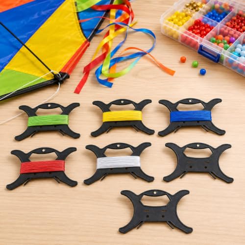 Garneck 8Pcs Large Rope Winder Cord Organizer Reel: String Line Holder for Fishing Line Christmas Light Storage Extension Cable Wrap Paracord Spool Kite Fishing Garage Boat Rv Home(20.00X12.00cm) - size: 20.00X12.00X0.50CM