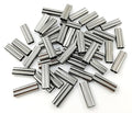 100pcs Fishing Crimp Sleeves Double Barrel Crimp Sleeves Brass Copper Crimping Sleeve Tubes Fishing Line Connector Fishing Wire Leader Rigging Tackle - size: Inner Dia 2.0mm