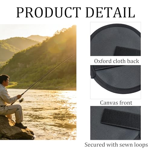 8PCS 5.9 Inch Gray Fishing Lure Covers, Hook Bait Storage Protectors, Lure Wraps Safety Sleeve for Fishing Rod Protection and Transport - color: Gray