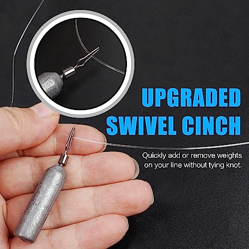 Drop Shot Weights Fishing Sinkers 25pcs Lead Drop Saltwater Fishing Weight Freshwater Drift Sinker Free Rig Fishing Weight Bass Rig Cylinder Removable Catfishing - size: Size2 (3/16oz.) 25 pcs
