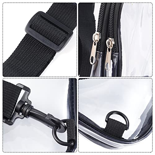 Mini Clear Bag Stadium Approved, Clear Sling Bag Crossbody Bags Fanny Pack, Concert Purse Belt Chest Bags Stadium Approved for Women