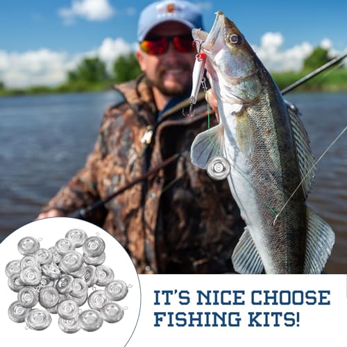 24 Pieces Fishing Disc Sinkers Weights Disc Sinker Fishing Sinkers Weights for Saltwater Catfishing Trolling Surf Tackle - size: 6 oz