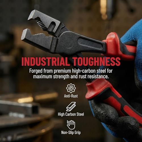 4-Piece Professional Hose Clamp Kit for Automotive, 2026 New Connector Separator & Terminal Removal Tool, Fuel Line Pliers Set for Tackle Wiring, Electrical Repairs, Auto Maintenance