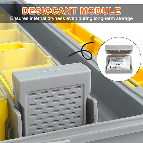 OROOTL Waterproof Fishing Tackle Box Organizer Versatile Storage Organizer Box with Adjustable Dividers Transparent Tackle Boxes Saltwater Freshwater Fly Fishing Accessories Gift for Men, XC-50 - style: XC-50 (10.83"x7.19"x1.75")-1pcs