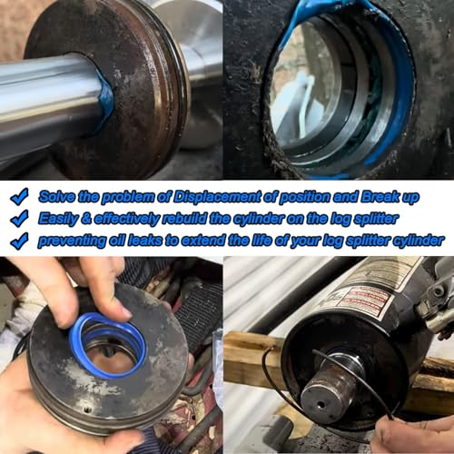 Hydraulic Log Splitter Cylinder Rebuild Seal Kit Suitable for 4.0" Bore x 1.75" Rod Cylinder - size: 4.0" Bore x 1.75" Rod