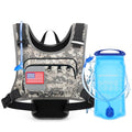 Maelstrom Hydration Running Vest with 2L Water Bladder for Men Women | Chest Pack, BPA-free, High Flow Bite, Reflective Stripe, Detachable, Breathable Pad, Perfect for Cycling, Marathon, Hiking - color: Camo