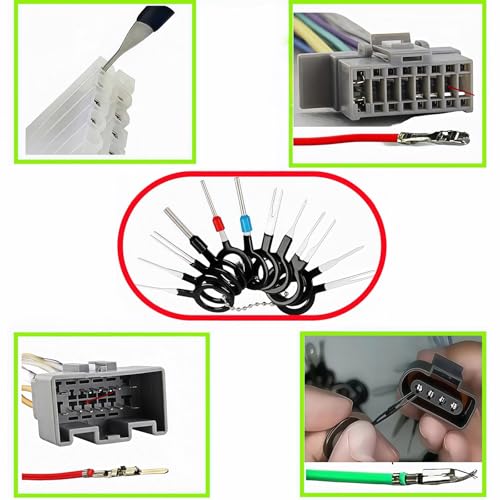 SN-58B Wire Crimping Tool with Ratchet for Deutsch DELPHI AMP Dupont TYCO Terminals with Terminal Removal Kit ，Ratchet Crimper ，AWG23-16 (0.25-1.5mm²)，Professional for Automotive & Electronics，DIY