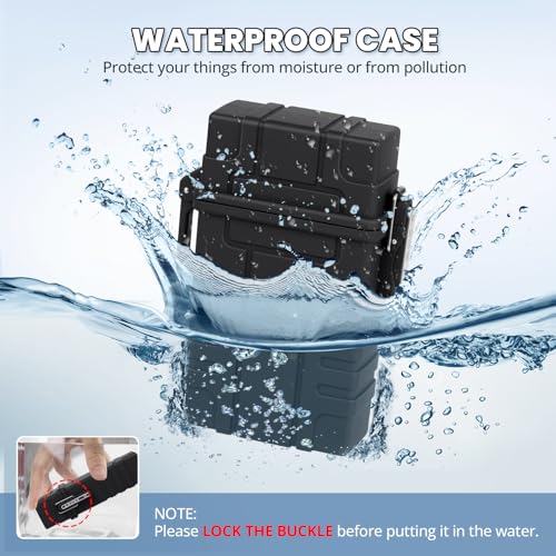 Waterproof Case with USB Rechargeable Electric Lighter, Airtight Holder Case for Whole Package 20pcs 84mm Size, Match Seal Storage Dry Box, EDC Survival Container for Fishing Kit, Camping - size: 84mm