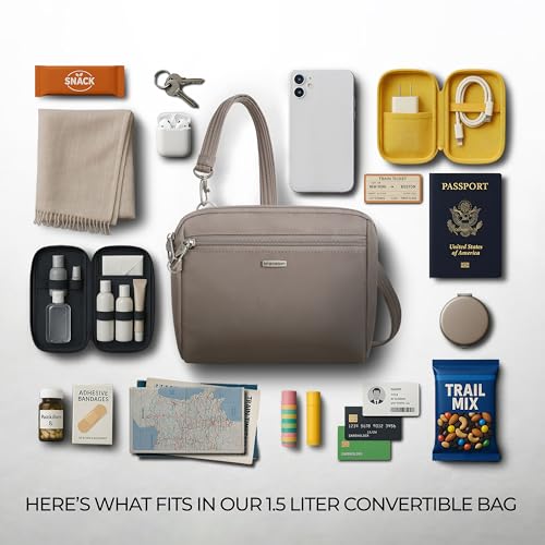 Travelon Anti-Theft Classic Convertible Crossbody & Waist Pack - color: Hazelnut