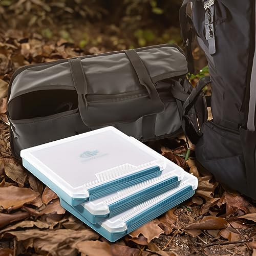SF 2Packs Fishing Tackle Box Tray 3600 Slit Foam Case Double Buckle Open Plastic Jig Box Heads Hooks Spinners Spoons Storage Tackle Tray - style: 3602-2PCS