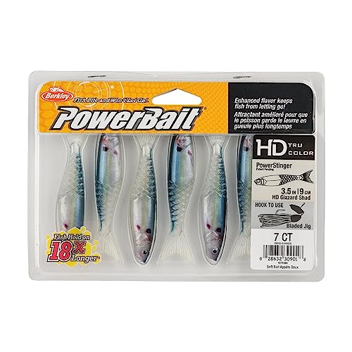 Berkley PowerBait PowerStinger Fishing Soft Bait - color: HD Gizzard Shad, size: 3 1/2"