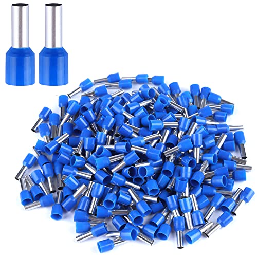 XHF 200 PCS AWG 6/16mm² Wire Ferrules Insulated Copper Crimp Connectors, Crimp Pin Cord End Terminals Blue - color: 200 PCS AWG 6/16.0mm²Blue