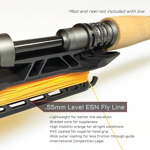 MAVRK USA Fly Fishing Line | Euro Nymph & Floating Lines | Level ESN Mono & Weight Forward Designs | High Visibility, Low Stretch, Freshwater Trout - color: Tracer 37, size: Micro