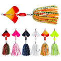 Spinnerbaits Buzzbaits Bass Fishing Lures Kit Buzz Bait Multicolor Spinner Bait Swimbait Metal Jig Lure for Bass Pike Trout Fishing - style: B-6pack