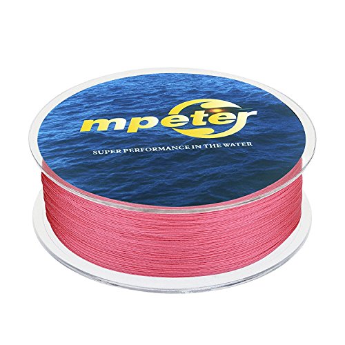 mpeter 9 Strands 8 Strands 4 Strands Armor Braided Fishing Line, 100/300/500/1000 Meters Abrasion Resistant Braided Lines, High Sensitivity and Zero Stretch, with Smaller Diameter