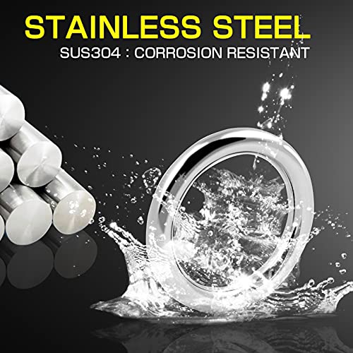 AMYSPORTS High Strength Solid Ring Fishing Lure Connector Fishing Rings Kit Line Saltwater Solid Ring Fishing Freshwater Loop - size: Size4 (150lb) 50 pcs