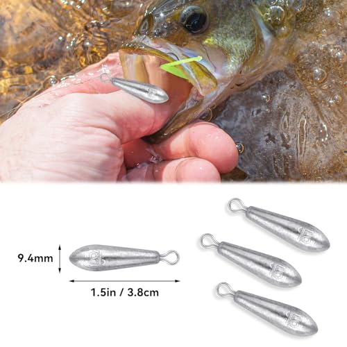 10 Pack Drop Shot Fishing Weights Kit, Drop Shot Weights, Fishing Bottom Sinkers Lead Weight for Bass Fishing Lures or Other Fish - style: 15 G / 0.53 Oz