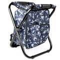 Kikerike Backpack Stool Cooler Chair Heavy Duty 300 LBS Max Load Portable Lightweight Stool Backpack Folding Fishing Cooler Seat for Camping Hunting Fishing - Arctic Camo - color: Arctic Camo