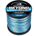 Beyond Braid Braided Fishing Line -Super Strong - Abrasion Resistant - No Stretch -Blue Camo, Moss Camo, White, Green, Pink, Blue, 4 Strand 8 Strand - color: Blue Wave, size: 30LB (150 Yards)