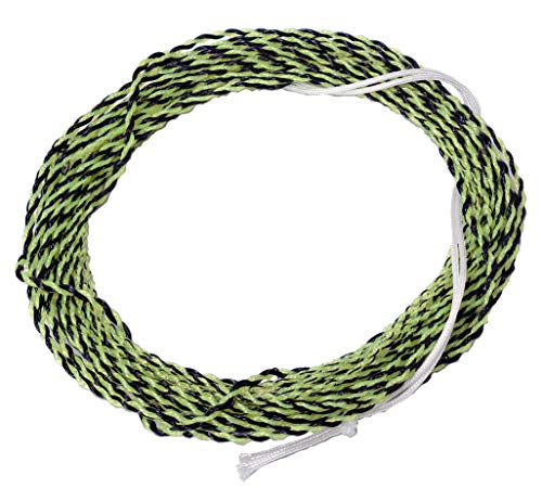 Tenkara Tapered Furled Line with Integrated Tippet Ring in 10ft, 12ft & 15ft Lengths - size: Yellow/Black 12ft