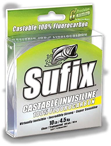 Sufix Invisiline Casting Flourocarbon 100-Yards Spool Size Fishing Line - color: Clear