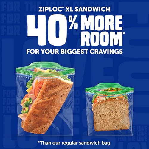 Ziploc Lunch Trio Variety Pack, Easy Open and Close, Plastic Food Storage Bags, 225 count