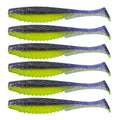 6th Sense – Party Paddle 4.3" – Saltwater Swimbait – Inshore Fishing – Redfish/Trout/Snook – Paddle Tail Soft Plastic - color: Roach Lime
