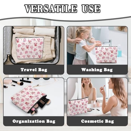 Axolotl Makeup Bag, Axolotl Gifts For Women, Axolotls Makeup Pouch, Axolotls Travel Toiletry Bag With Zipper, Birthday Anniversary Christmas Gifts For Mom Sister, Travel Toiletry Bag - color: Axolotl