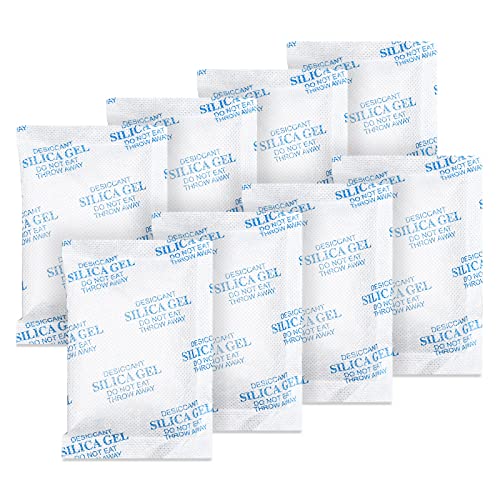 Absorbking Silica Gel Packets, 20 Gram 45 Packs Food Safe Moisture Absorbers, Desiccant Packs for Storage, Reusable Desiccant for Foods, Storage Bins, 3D Filaments, Electronics, Safes - size: 20g(45-pack)