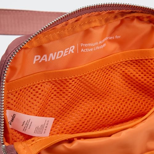 Pander Unisex Belt Bag Fanny Pack for Women with Adjustable Strap, Small Waist Pouch for Workout Running Traveling Hiking - color: Dune