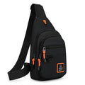 Sling Bag Small Sling Backpack Travel Backpack Hiking Daypack Adjustable Shoulder Strap Chest Bag Multipurpose Cross Body Bag (Black) - color: Black