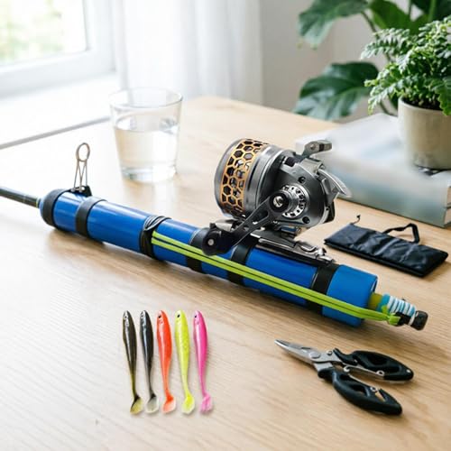 Catapult Fishing Rod, Portable Handheld Fishing Rod Kit, 2026 Upgrade Compact Sling Shot Fishing Reel, Compact Casting Fishing Set with Reel & Accessories - size: A