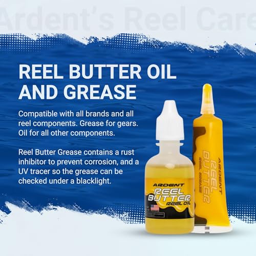 Ardent Freshwater Fishing Reel Care Pack, Long Lasting Protection, Prevent Corrosion, Smooth Casting, Made in The USA - size: Reel Care Maintenance 4 Pack